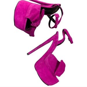 Beautiful suede magenta Giuseppe Zanotti Size 7.5-8